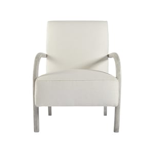 escape bahia honda upholstered accent chair in sandbar gray and hyde snow white