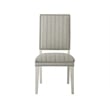 Escape Hamptons Upholstered Wood Dining Chair with Nailheads in Gray Set of 2