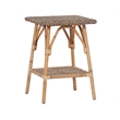 Coastal Living Wailea Accent Table in Tan Cane and Rattan