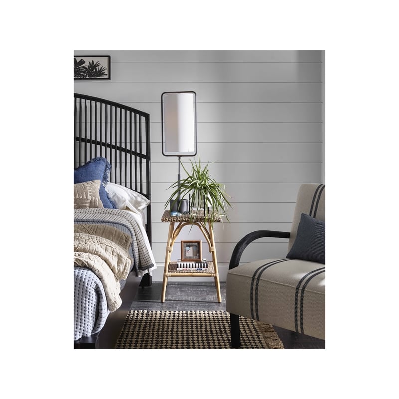 Coastal Living Wailea Accent Table in Tan Cane and Rattan