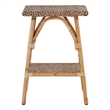 Coastal Living Wailea Accent Table in Tan Cane and Rattan