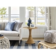 Coastal Living Tulum Accent Table in Natural Tan Rattan