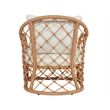 Coastal Living Miramar Accent Chair in Natural Tan Rope and Cane