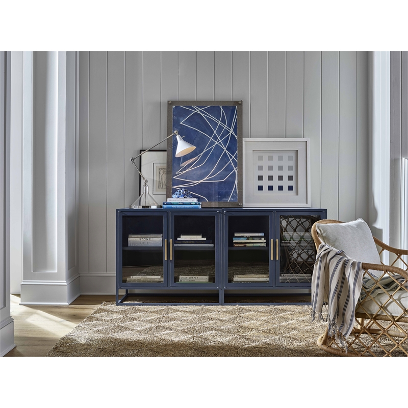 Coastal Living Santorini Metal Kitchen Cabinet