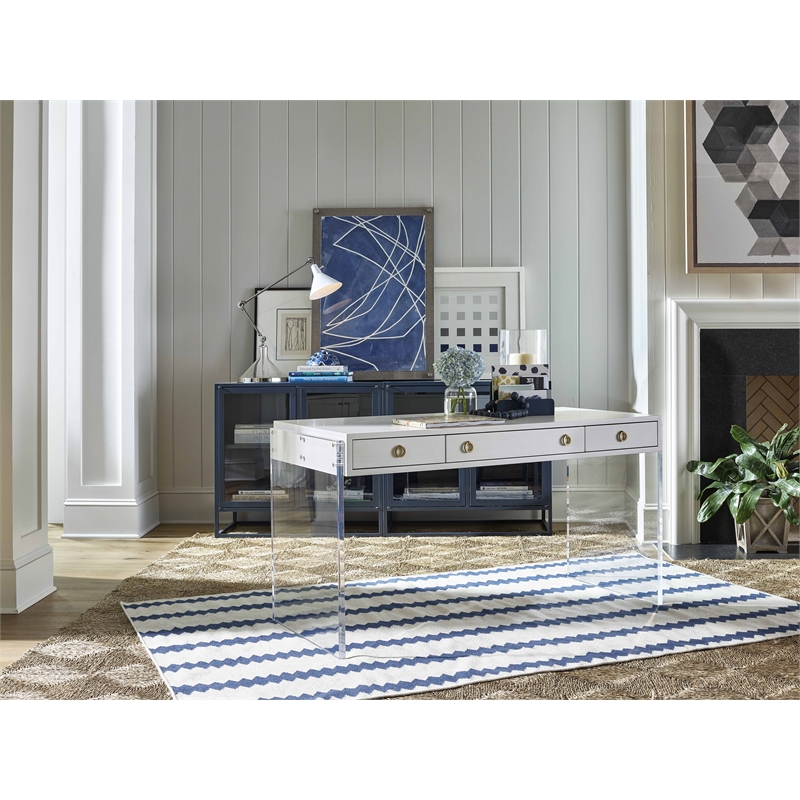 Coastal Living Santorini Metal Kitchen Cabinet