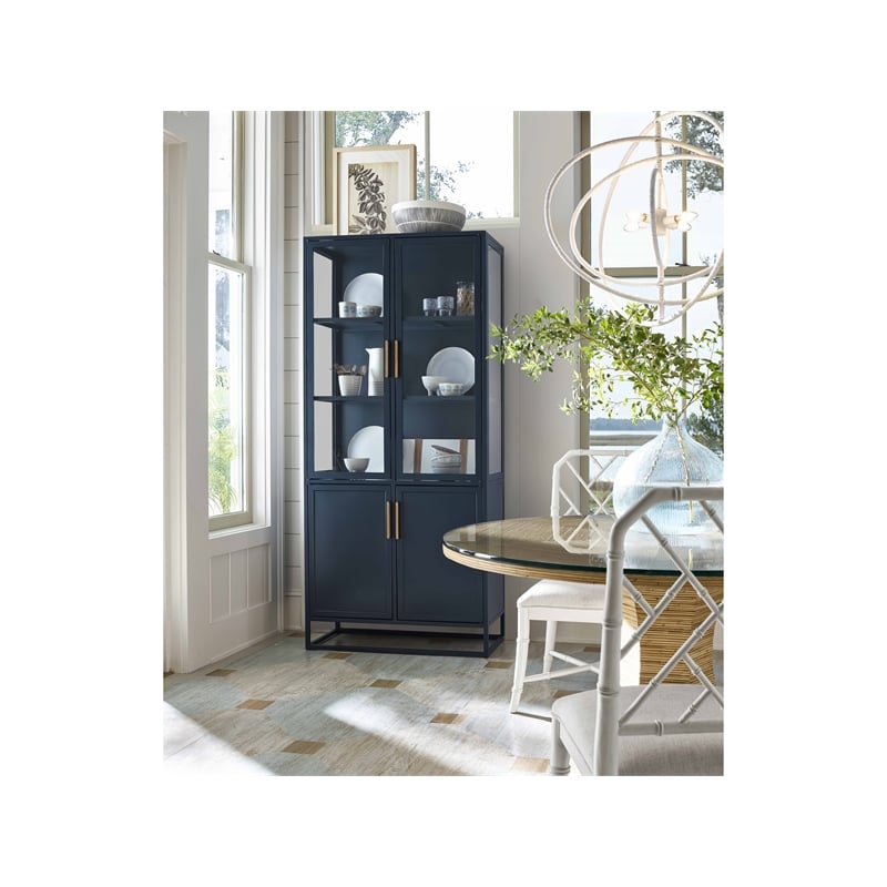 Coastal Living Santorini Tall Metal Kitchen Cabinet