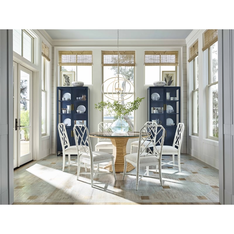 Coastal Living Santorini Tall Metal Kitchen Cabinet