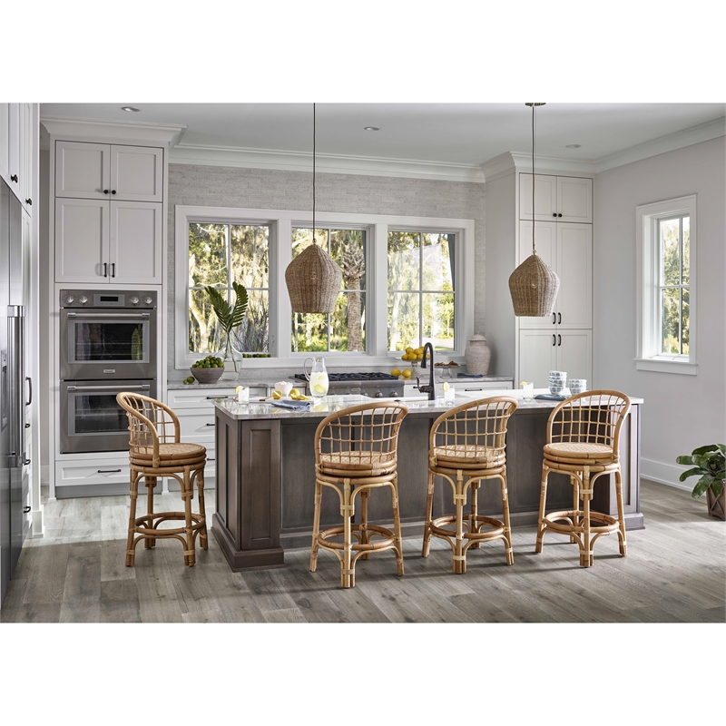 Coastal Living Rattan Counter Stool