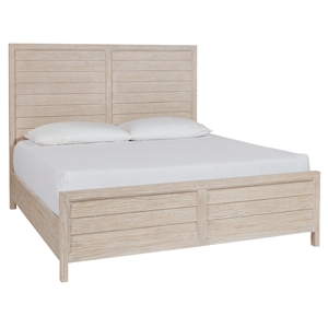 Coastal Living Getaway King Wood Panel Bed in Sea Oat