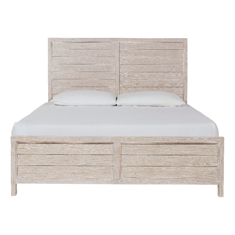 Coastal Living Getaway King Wood Panel Bed in Sea Oat