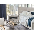 Coastal Living Getaway Drawer Nightstand in Soft White Oak with Stone Top