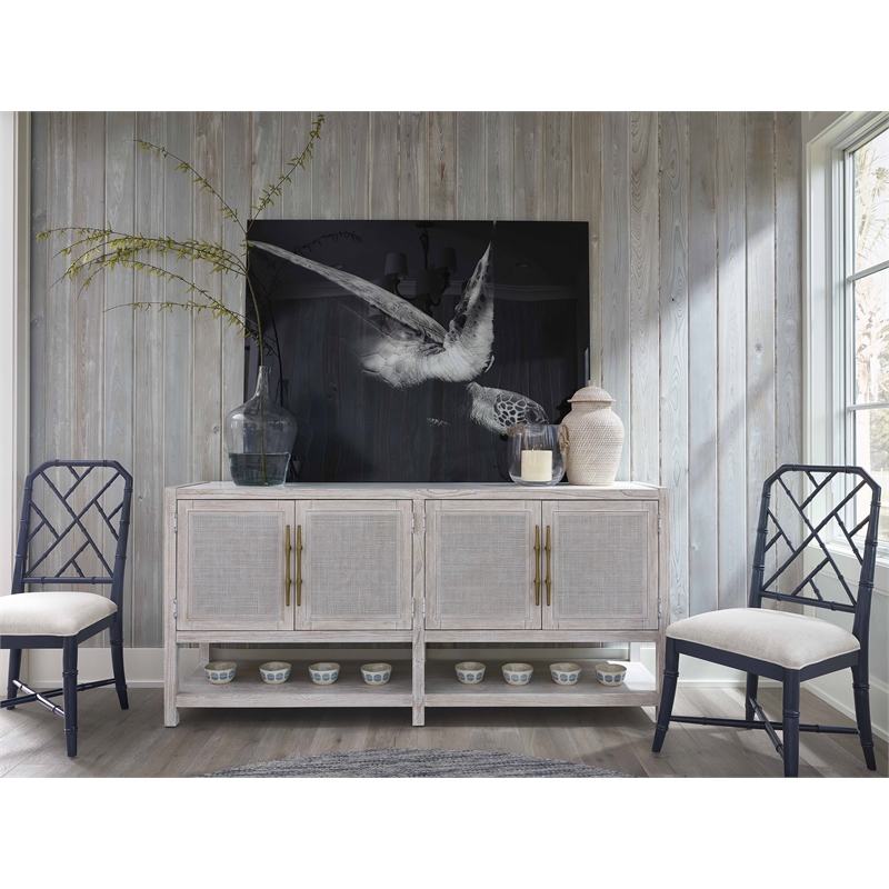 Coastal Living Getaway Buffet in Weathered Gray Oak