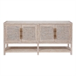 Coastal Living Getaway Buffet in Weathered Gray Oak
