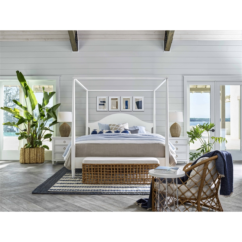 Coastal Living Rattan Bench