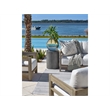 Coastal Living Outdoor Gray Oahu Side Table in Cast Concrete