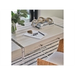 Coastal Living Cabo Writing Desk in Acrylic and Soft Weathered White Oak