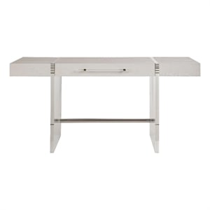 Coastal Living Cabo Writing Desk in Acrylic and Soft Weathered White Oak