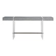 Coastal Living Vineyard Haven Console in Acrylic and Blue Seagrass