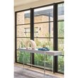 Coastal Living Vineyard Haven Console in Acrylic and Blue Seagrass