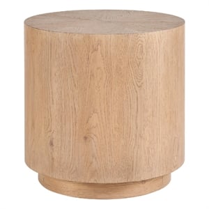 Coastal Living Weekender Natural Oak End Table in Weathered Tan