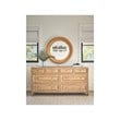 Coastal Living Natural Cane Lakeway Mirror in Tan Finish