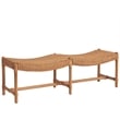 Coastal Living Murro Bay Bench in Natural Cane and Oak