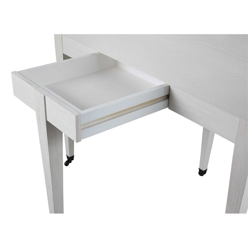 coastal living watercolor dining table in soft white oak