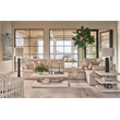 Coastal Living St Kitts Cocktail Table in Weathered White Oak and Acrylic