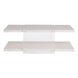 Coastal Living St Kitts Cocktail Table in Weathered White Oak and Acrylic