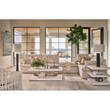 Coastal Living St Kitts End Table in Weathered White Oak and Acrylic