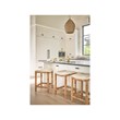 Coastal Living Sandbar Console Stool in Tan Natural Split Rattan