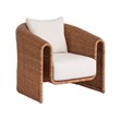 Coastal Living Key Largo Lounge Chair in Natural Tan Wicker