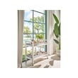 Coastal Living Jupiter Bar Cart in Weathered White Oak & Blue Wrapped Seagrass