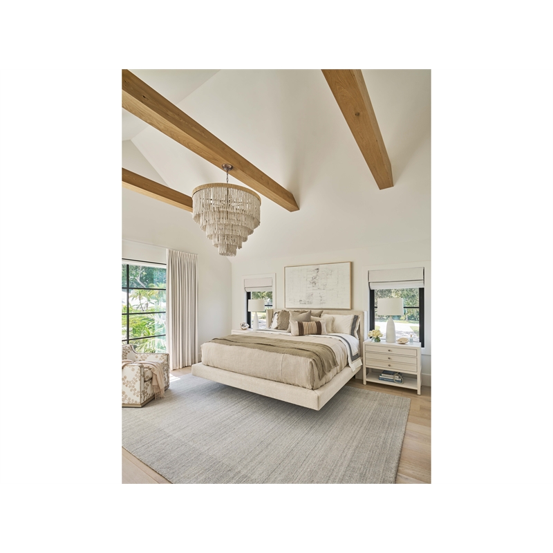 Coastal Living Beige Upholstered Sainte-Ann Bed - King