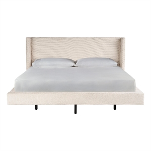 Coastal Living Beige Upholstered Sainte-Ann Bed - King