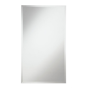 Elegant Decor Modern 38&quot x 22&quot Contemporary Frameless Clear Mirror