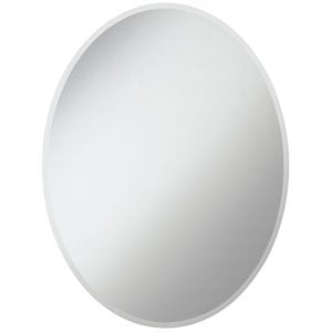 Elegant Decor Modern 36&quot x 28&quot Oval Contemporary Clear Mirror