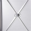 Elegant Decor Contempo 2 Door Contemporary Mirrored Accent Cabinet in Silver