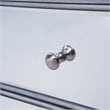 Elegant Decor Contempo 6 Drawer Contemporary Mirrored Dresser in Antique Silver