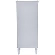 Elegant Decor Reflexion 7 Drawer Mirrored Lingerie Chest in Antique Silver