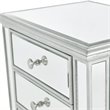 Elegant Decor Reflexion 7 Drawer Mirrored Lingerie Chest in Antique Silver