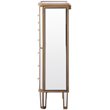 Elegant Decor Contempo 7 Drawer Mirrored Jewelry Armoire in Antique Gold