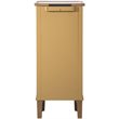 Elegant Decor Contempo 7 Drawer Mirrored Jewelry Armoire in Antique Gold