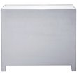 Elegant Decor Reflexion 2 Door Mirrored Nightstand in Antique Silver