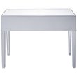 Elegant Decor Reflexion 2 Drawer Mirrored Bedroom Vanity Desk in Antique Silver