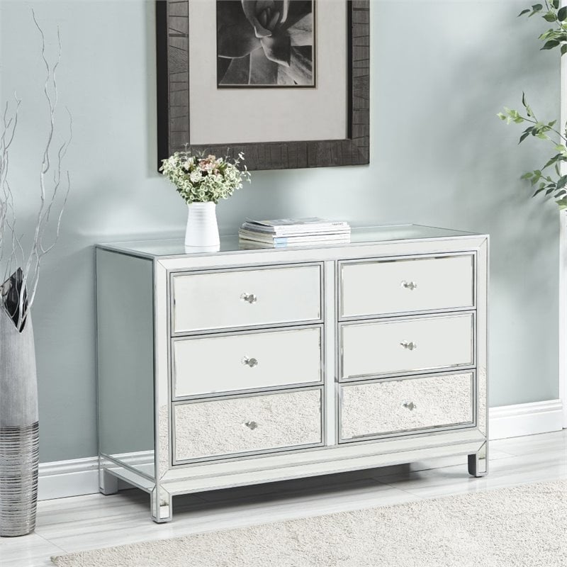 Elegant Decor Reflexion 6 Drawer 48