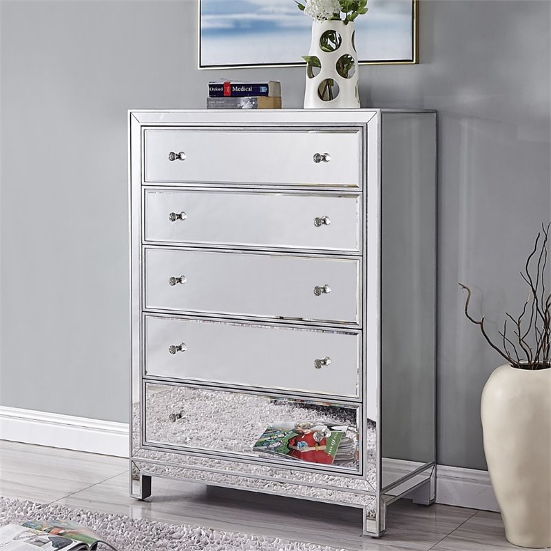 Elegant Decor Reflexion 5 Drawer 48