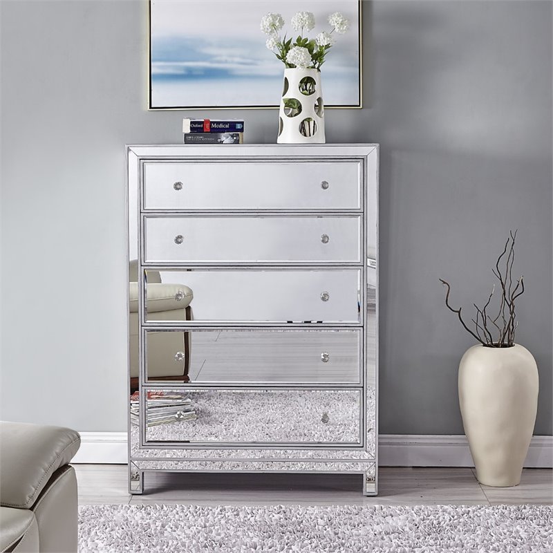 Elegant Decor Reflexion 5 Drawer 48