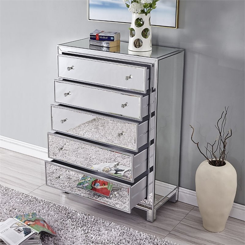 Elegant Decor Reflexion 5 Drawer 48