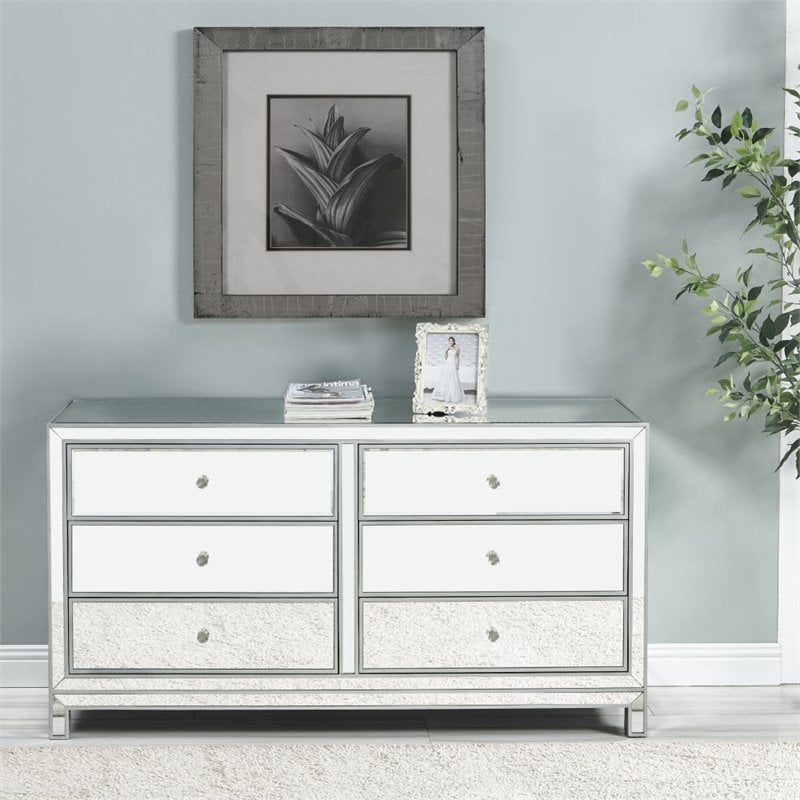Elegant Decor Reflexion 6 Drawer 60